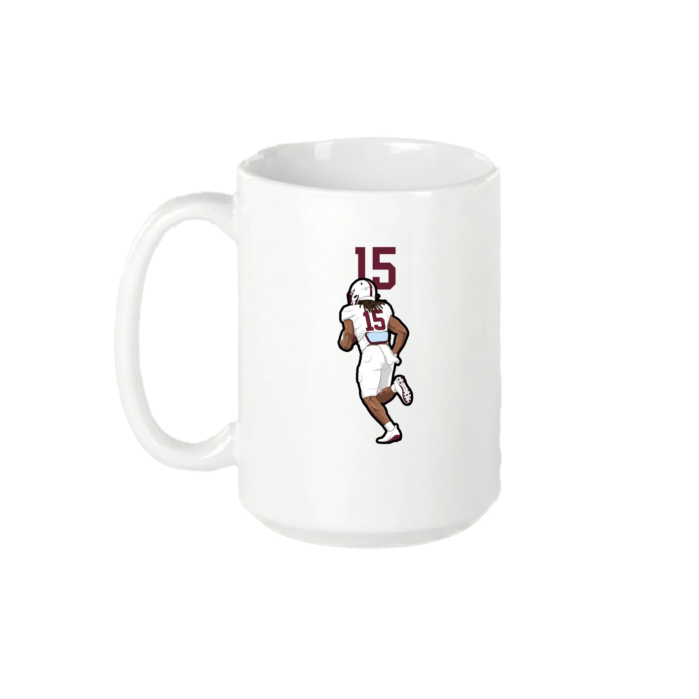 15oz Coffee Mug — Number Top in White