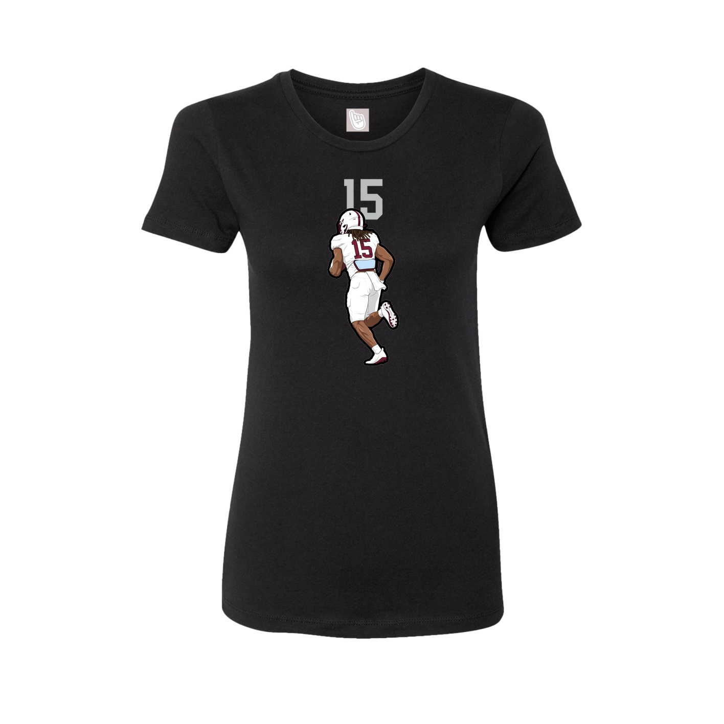 Womens Tee — Number Top in Black
