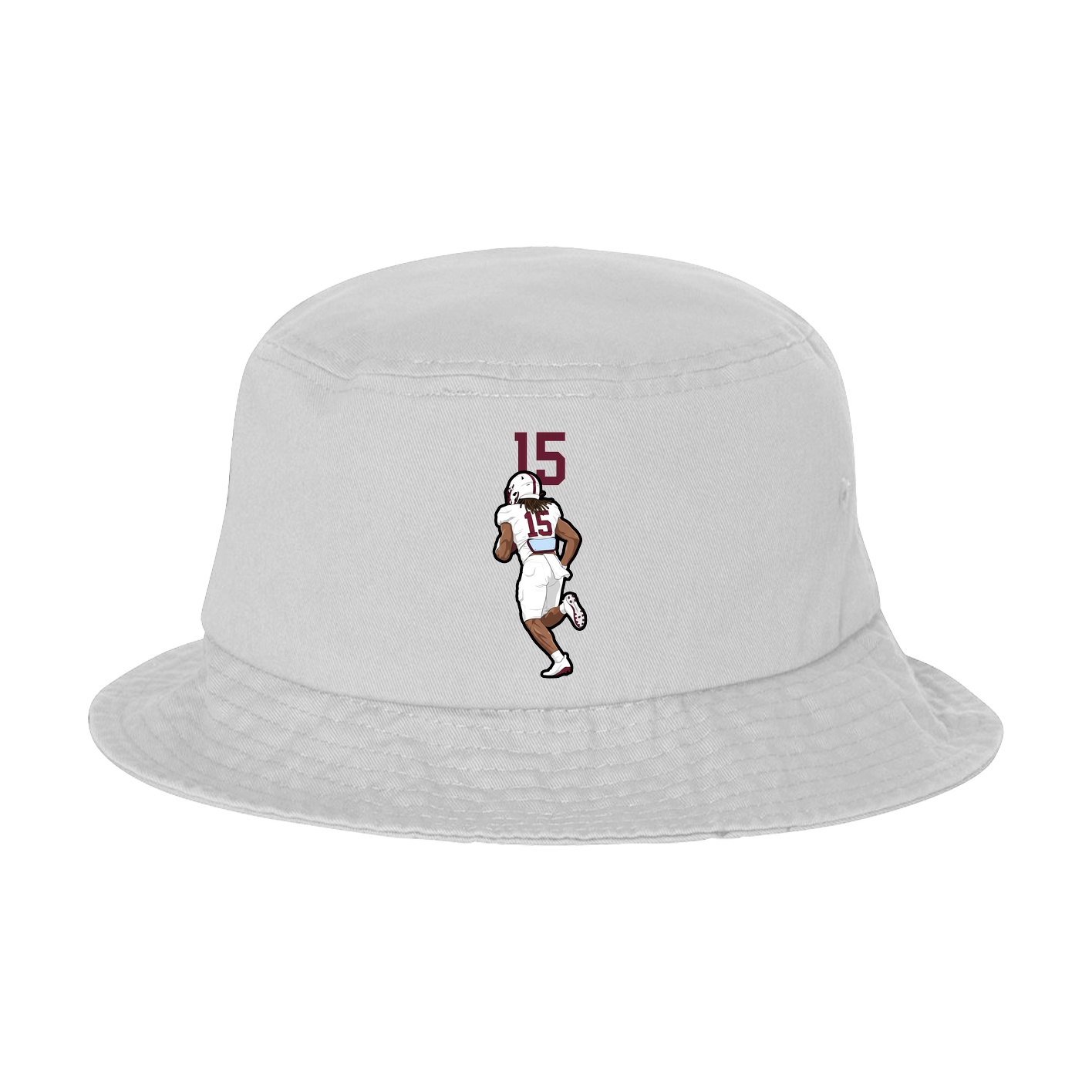 Bucket Cap — Number Top in White