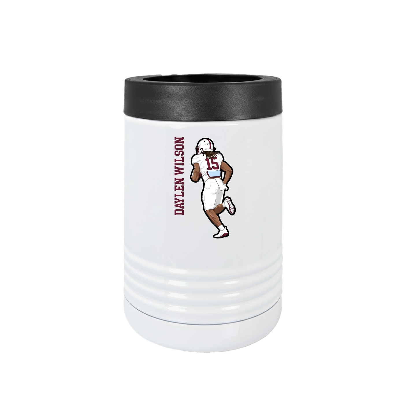 Beverage Holder — Name Vertical in White