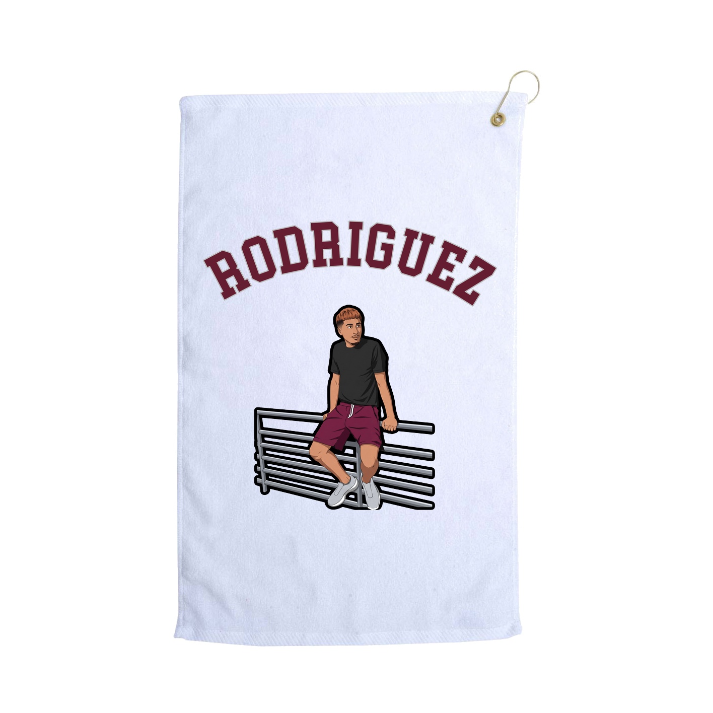 Golf Towel — Shirsey Arch in White