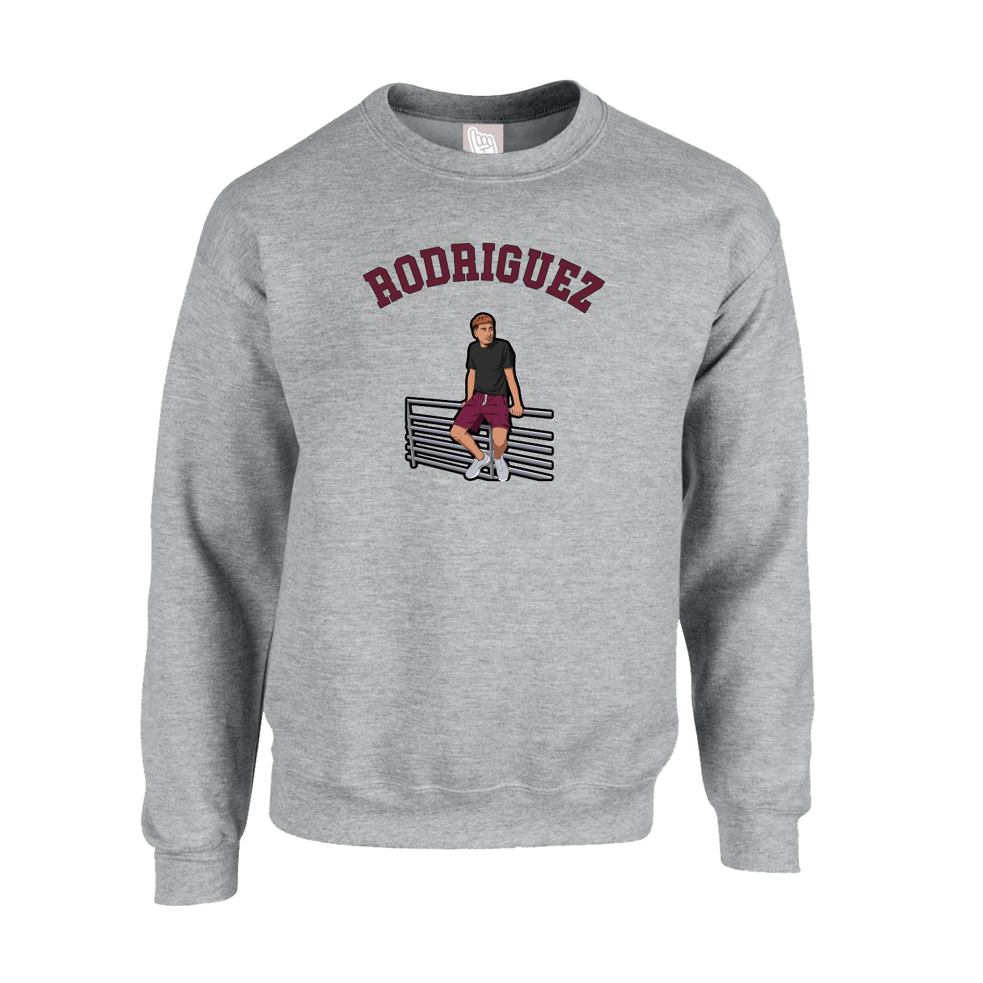 Fleece Crew — Shirsey Arch in Grey