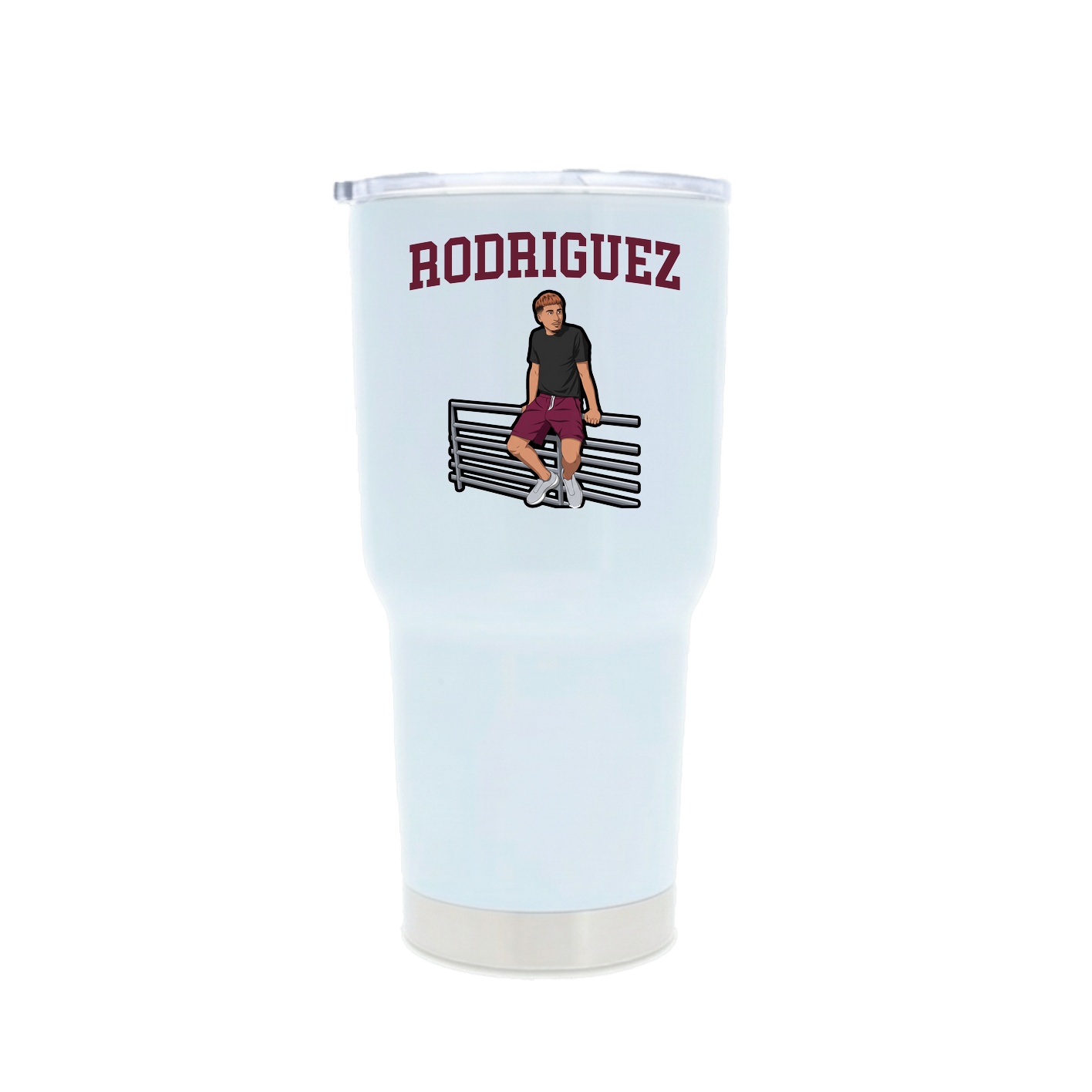 30oz Stainless Steel Tumbler — Shirsey in White