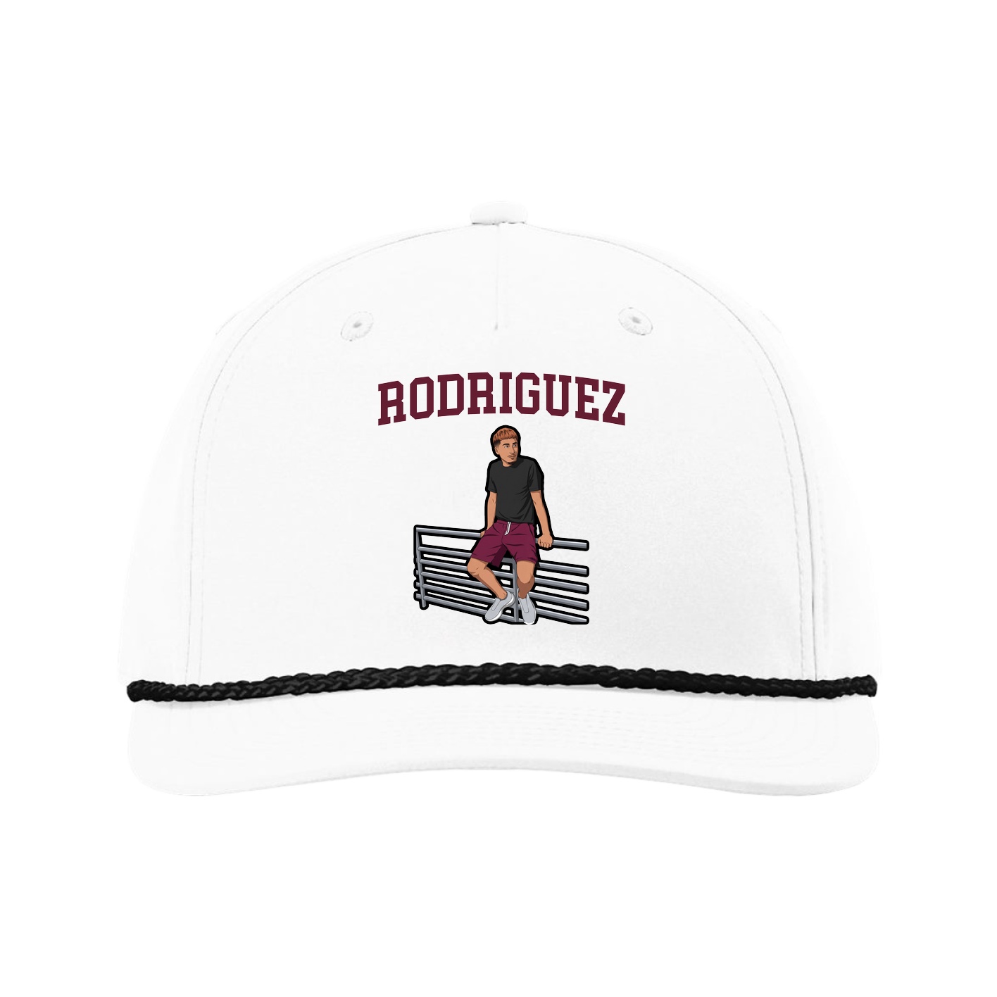 Five-Panel Classic Rope Cap — Shirsey in White