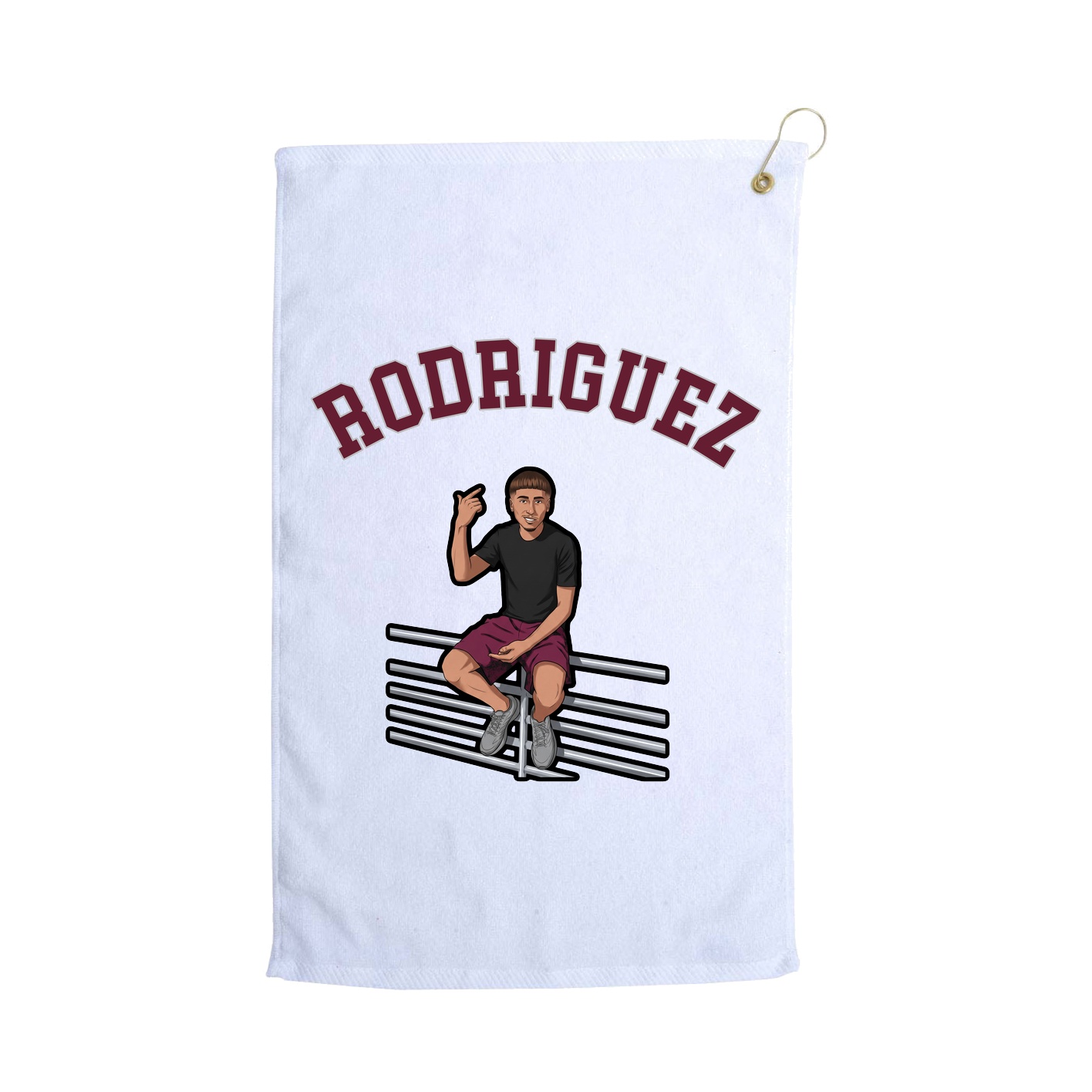 Golf Towel — Shirsey Arch in White