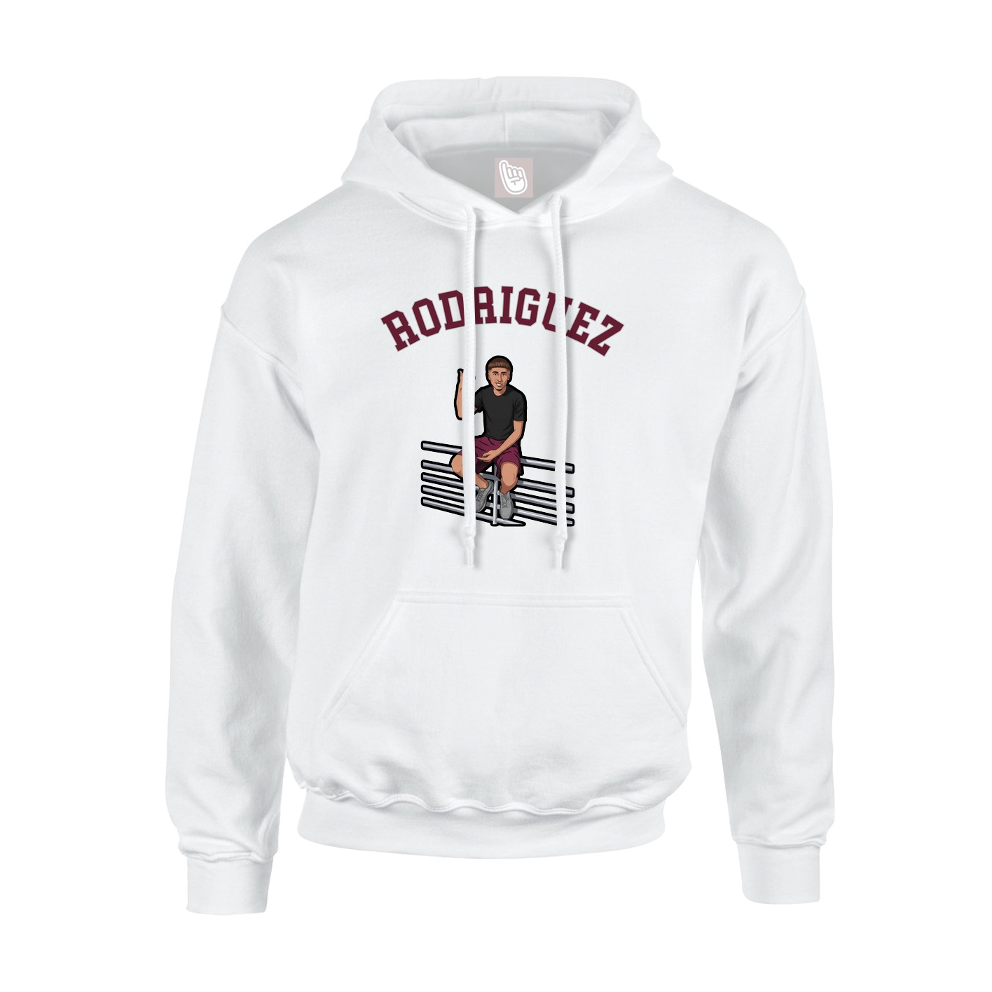 Youth Hoodie — Shirsey Arch in White