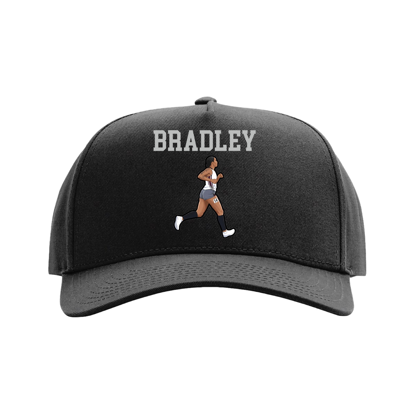 Full Fabric Five-Panel Champ Cap — Shirsey in Black