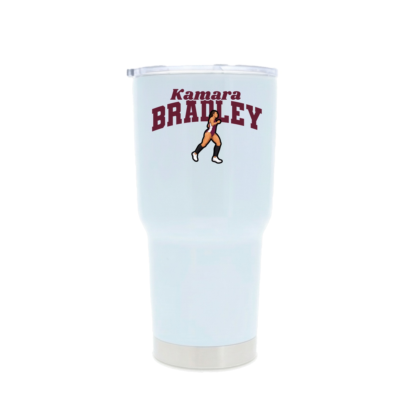 30oz Stainless Steel Tumbler — Signature Arch in White