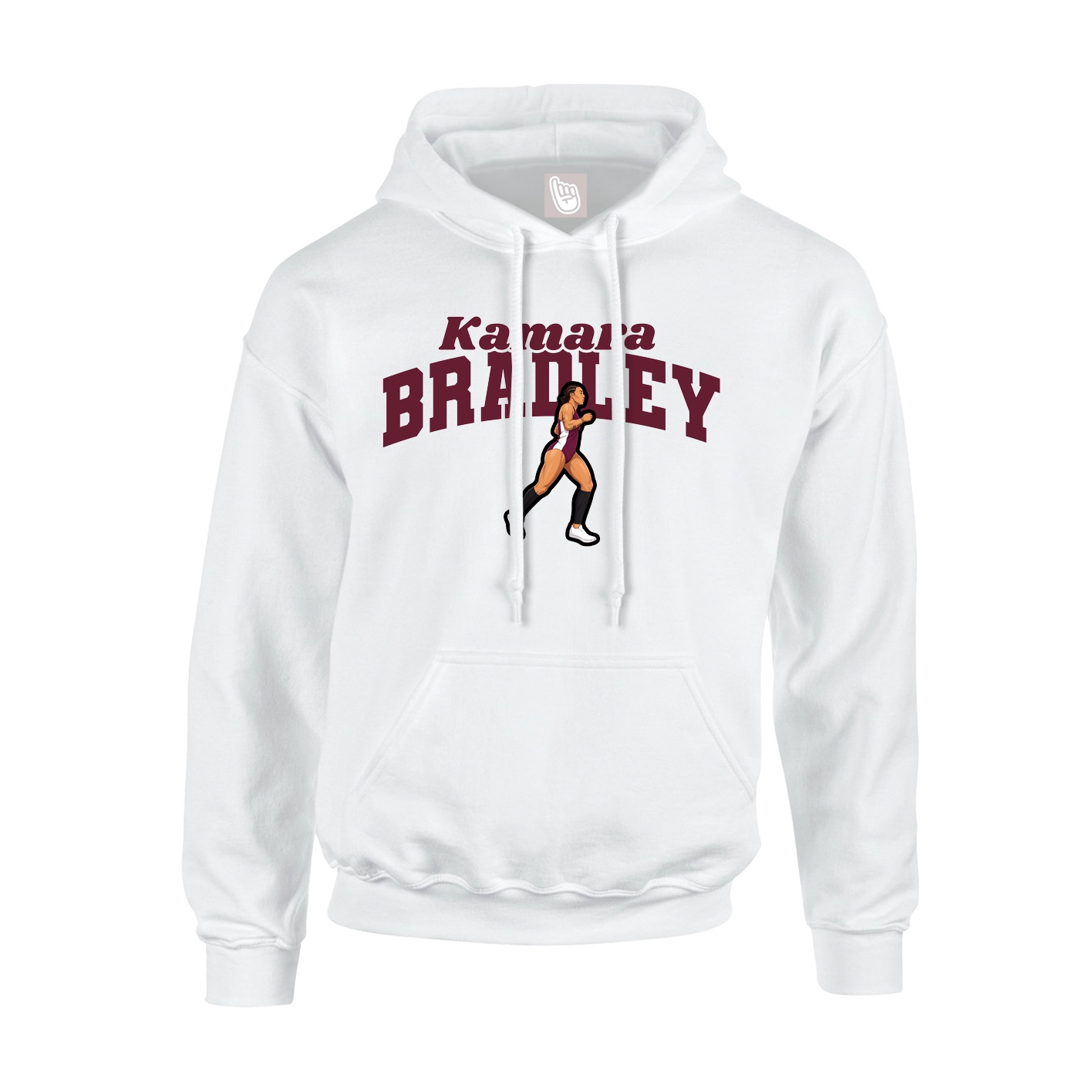 Hoodie — Signature Arch in White