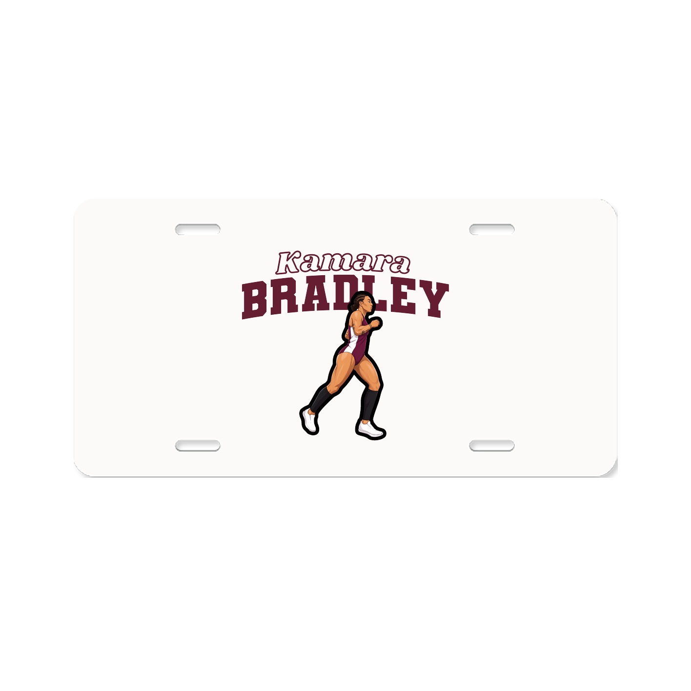 License Plate — Name Arch in Classic