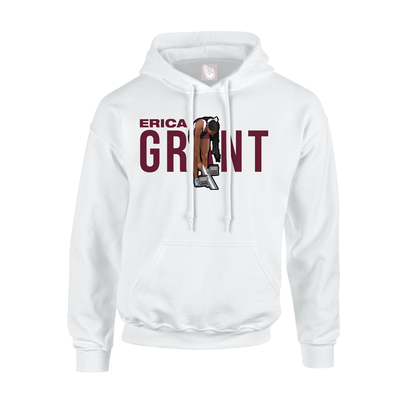 Hoodie — Player Name in White