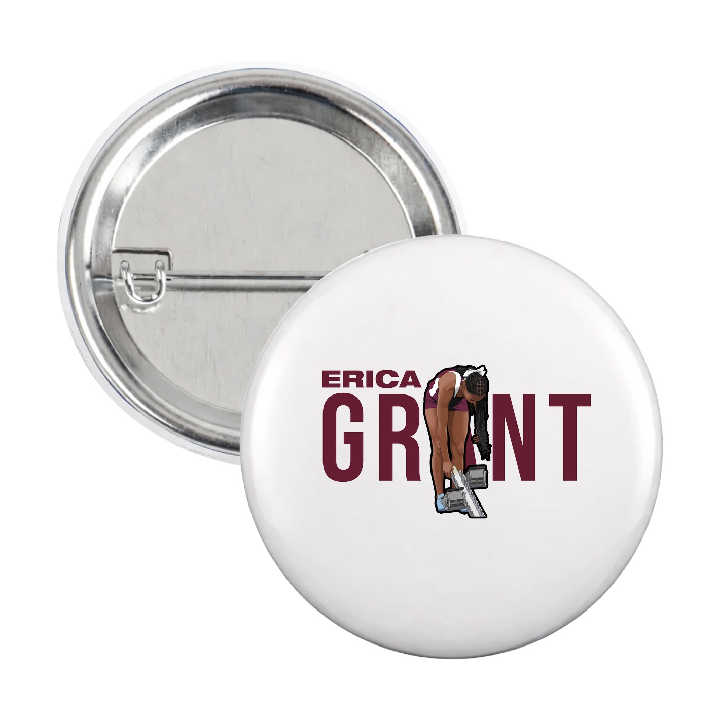 Game Day Button — Player Name in White