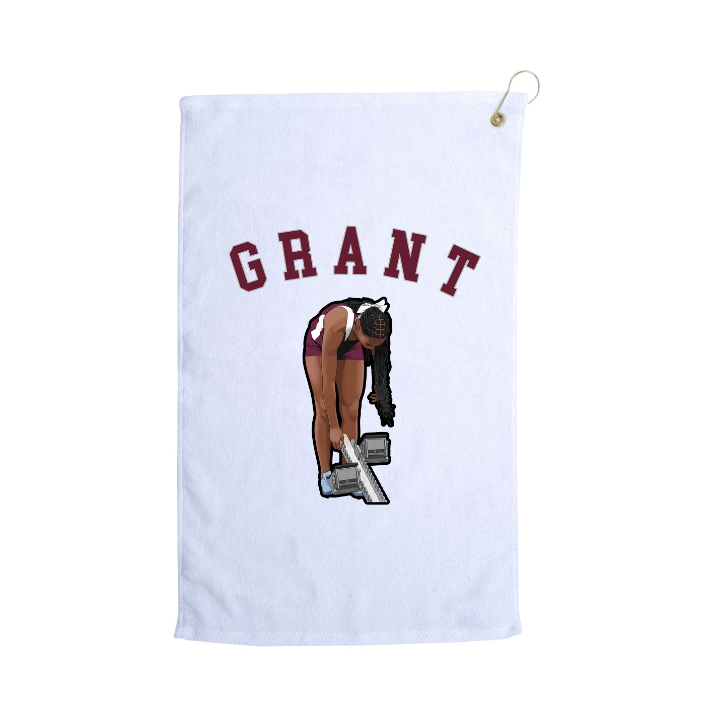 Golf Towel — Shirsey Arch in White