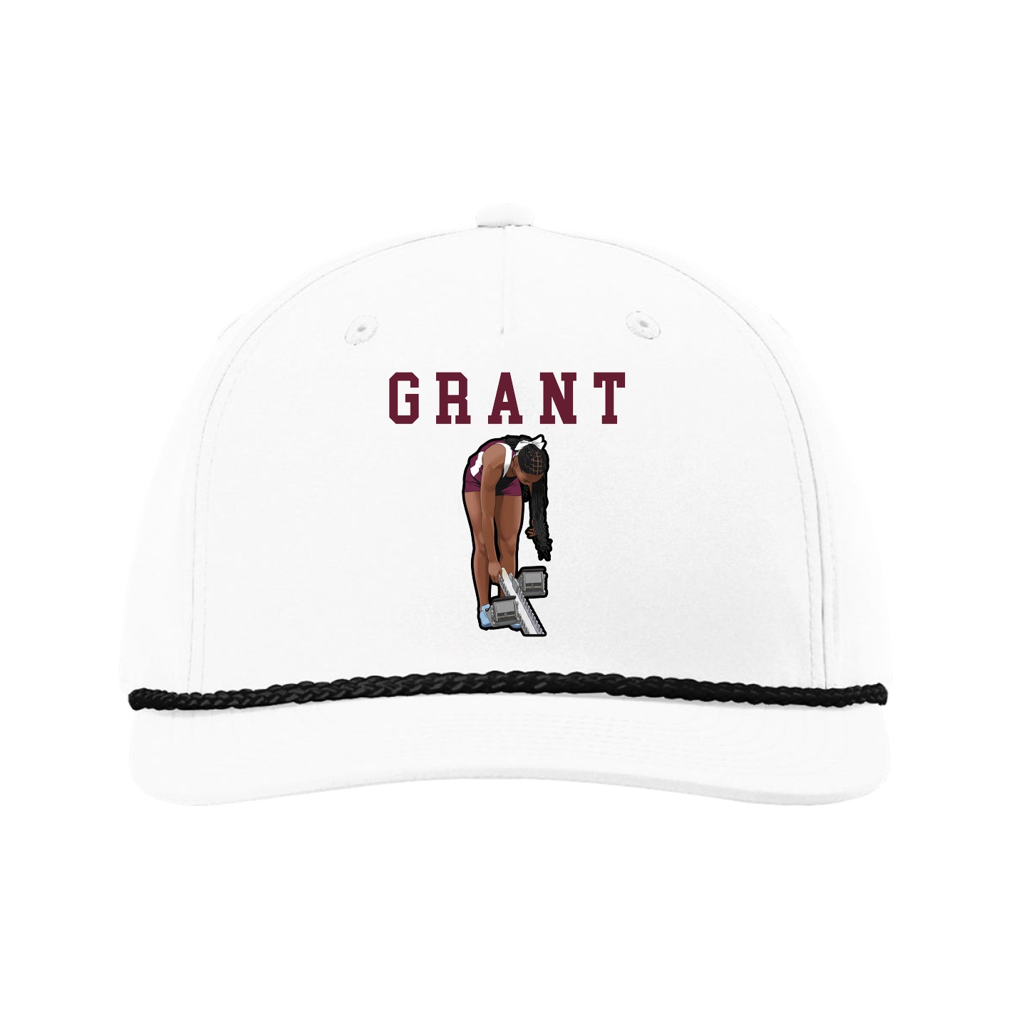 Five-Panel Classic Rope Cap — Shirsey in White