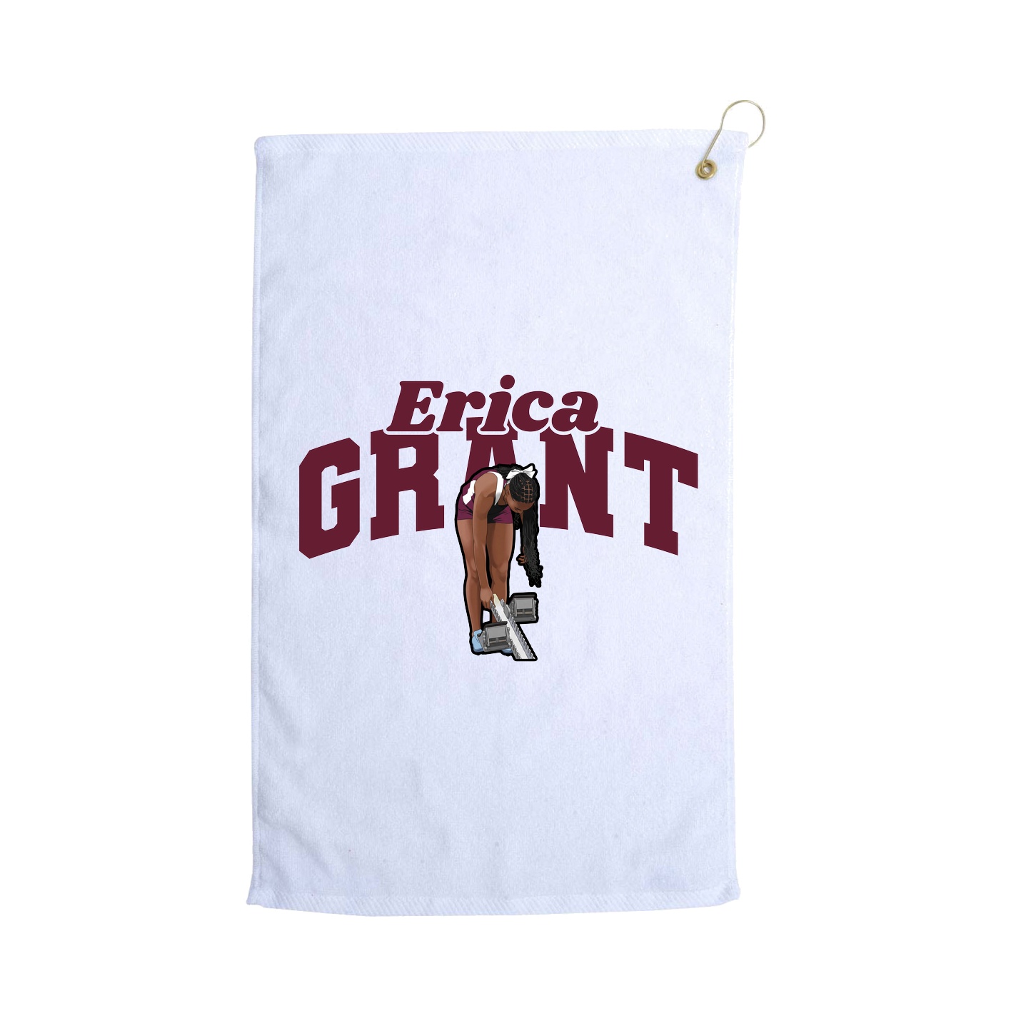 Golf Towel — Signature Arch in White