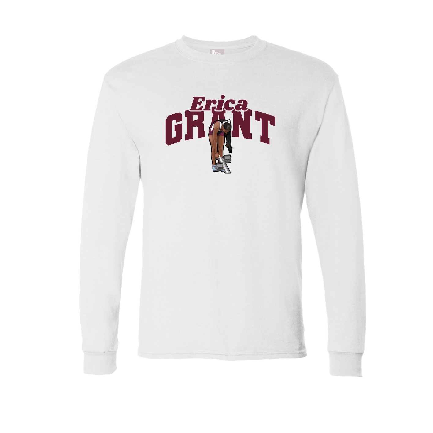 Long Sleeve Tee — Signature Arch in White