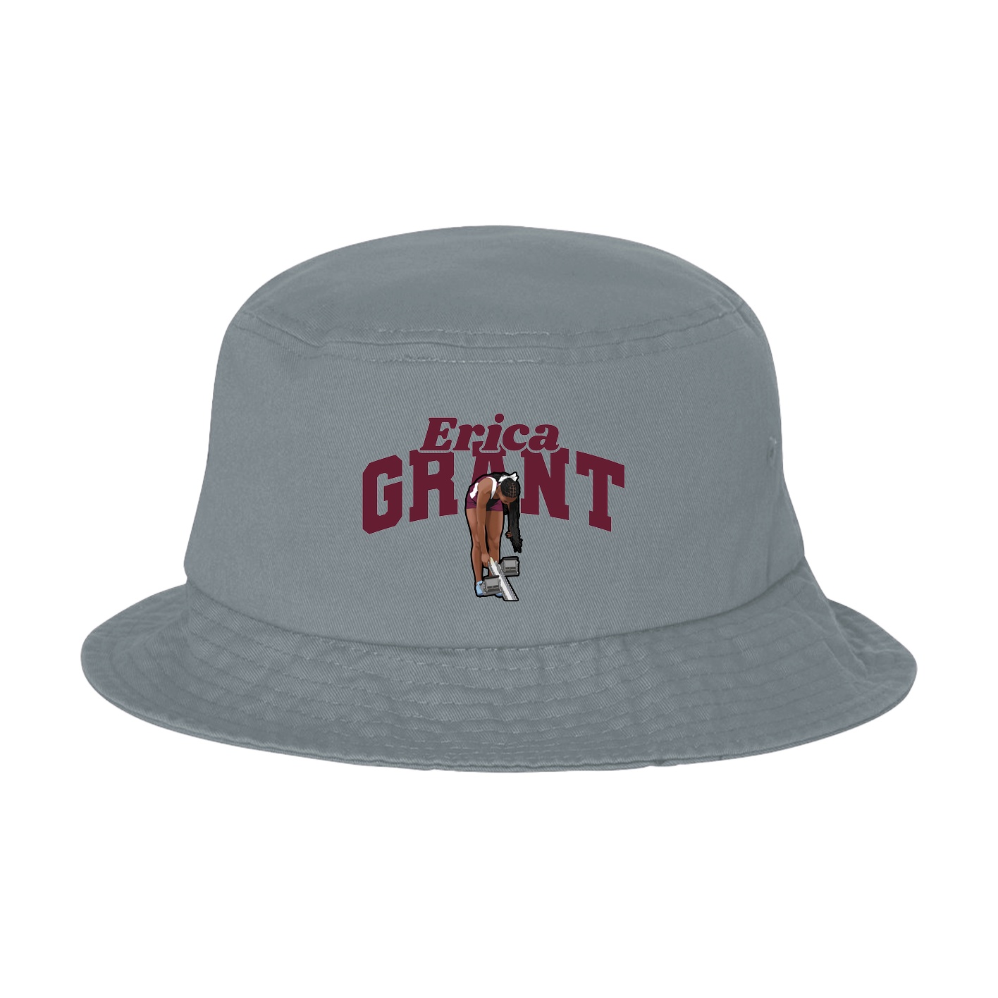 Bucket Cap — Signature Arch in Grey