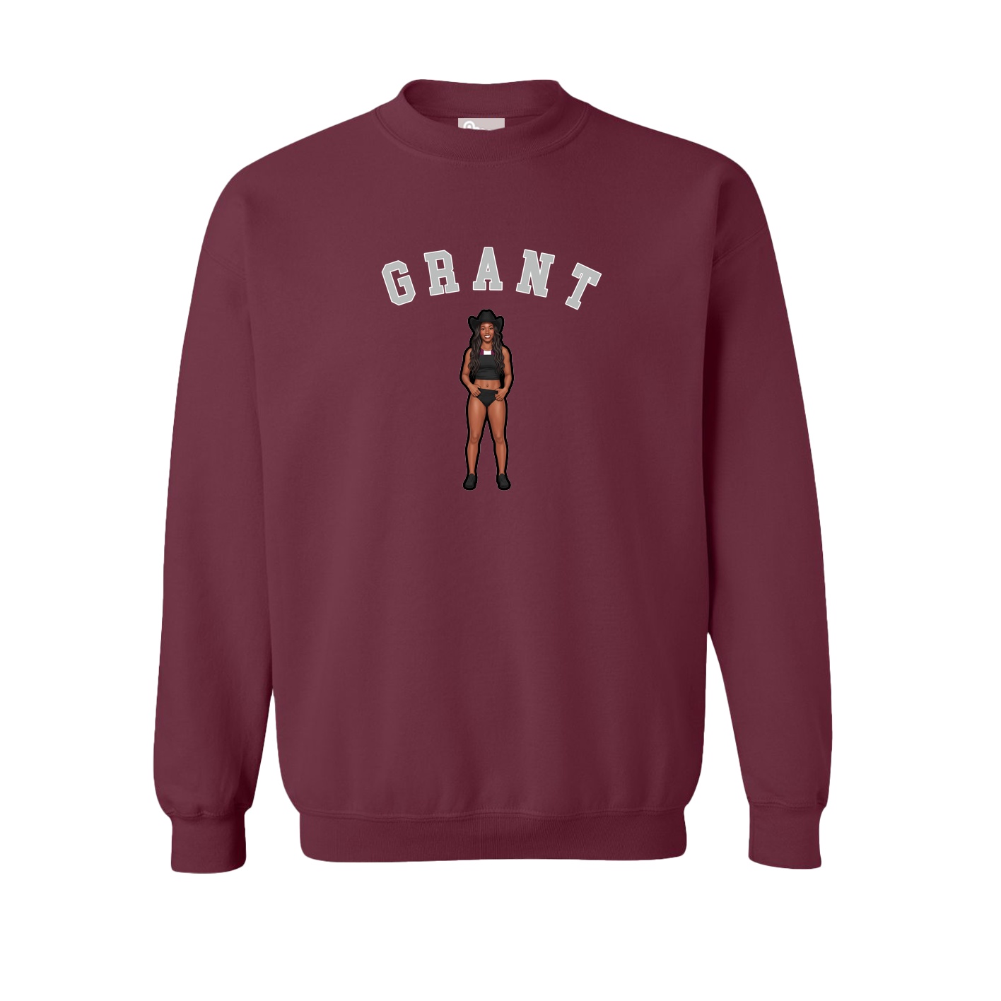 Fleece Crew — Shirsey Arch in Maroon
