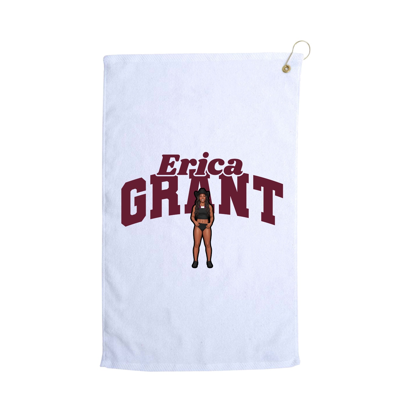 Golf Towel — Signature Arch in White