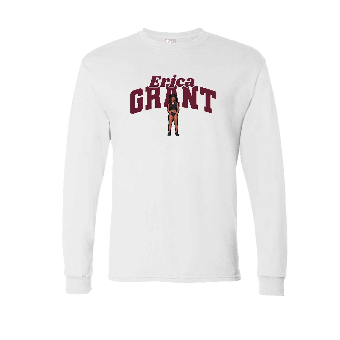 Long Sleeve Tee — Signature Arch in White