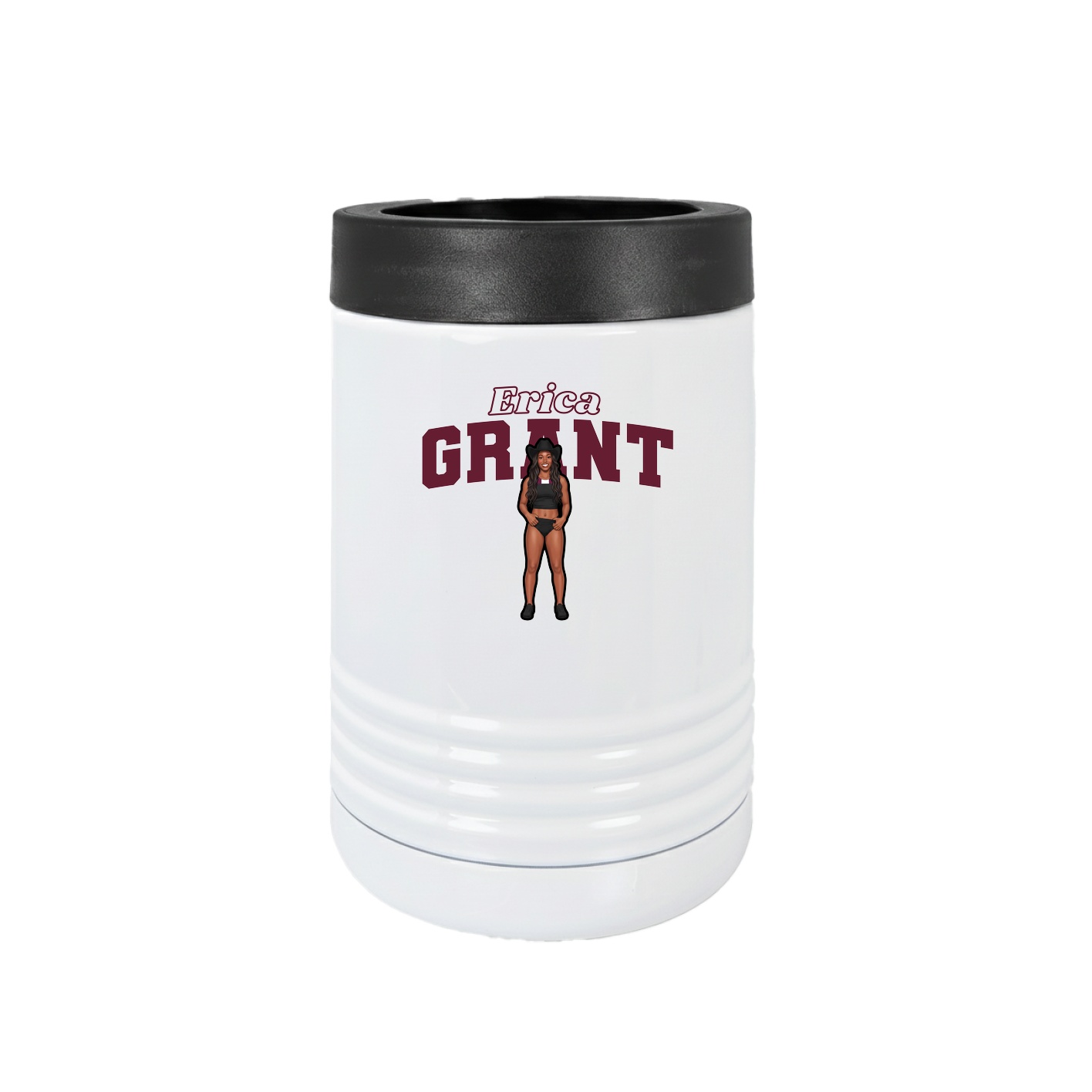 Beverage Holder — Name Arch in White