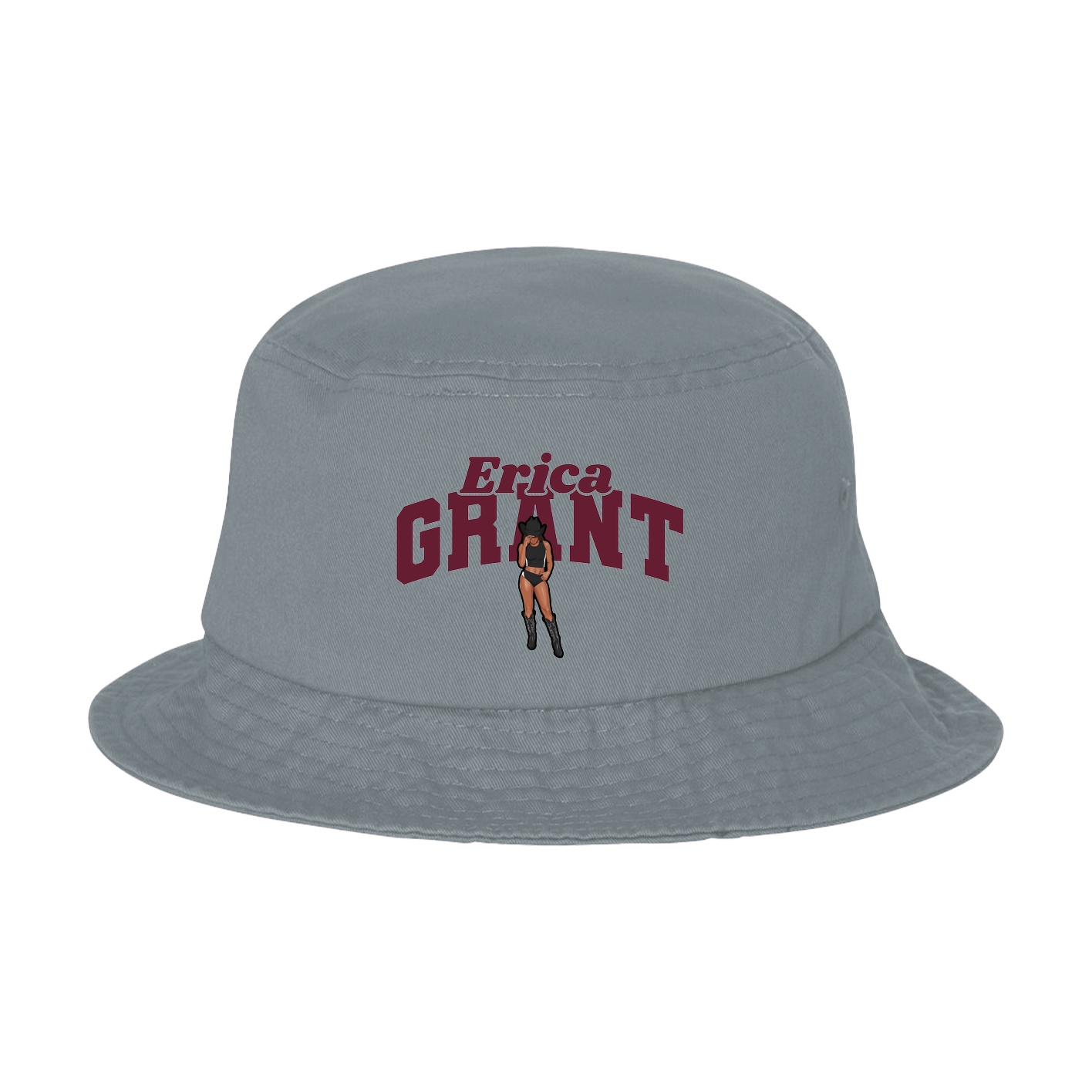 Bucket Cap — Signature Arch in Grey