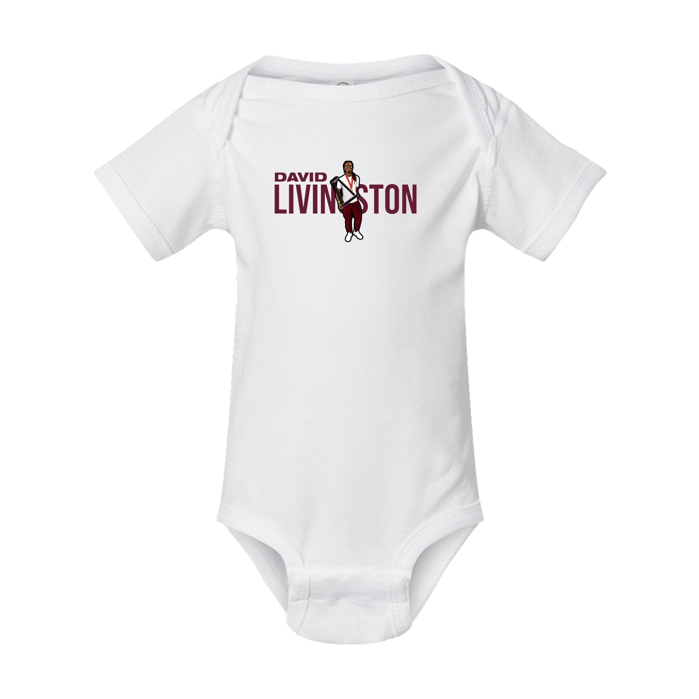 Baby Onesie — Player Name in White