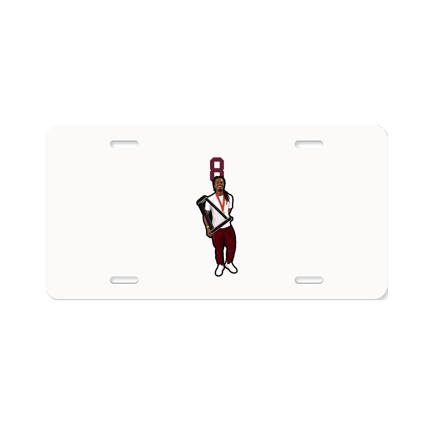 License Plate — Number Top in Classic