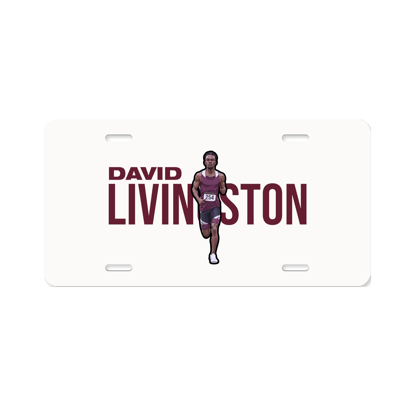 License Plate — Player Name in Classic