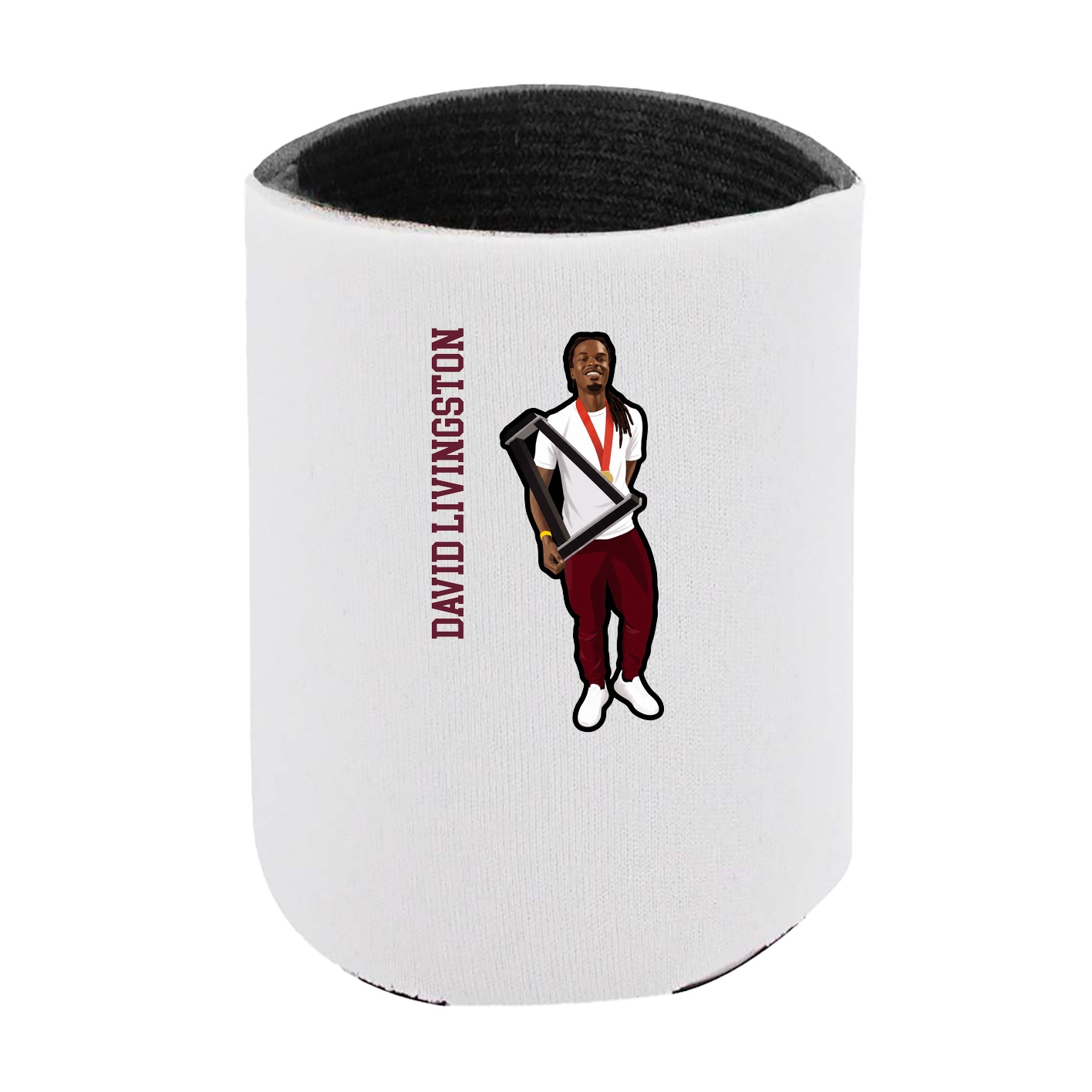 Can Holder — Name Vertical in White