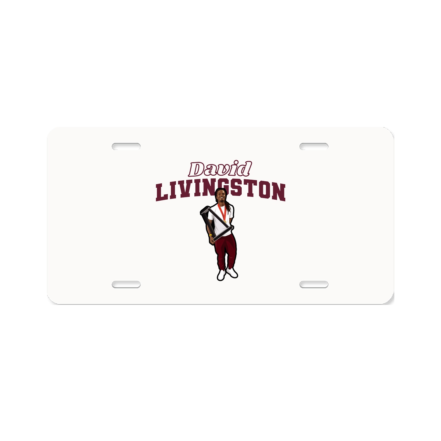 License Plate — Name Arch in Classic