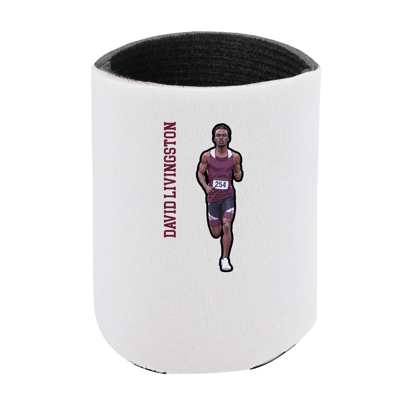 Can Holder — Name Vertical in White
