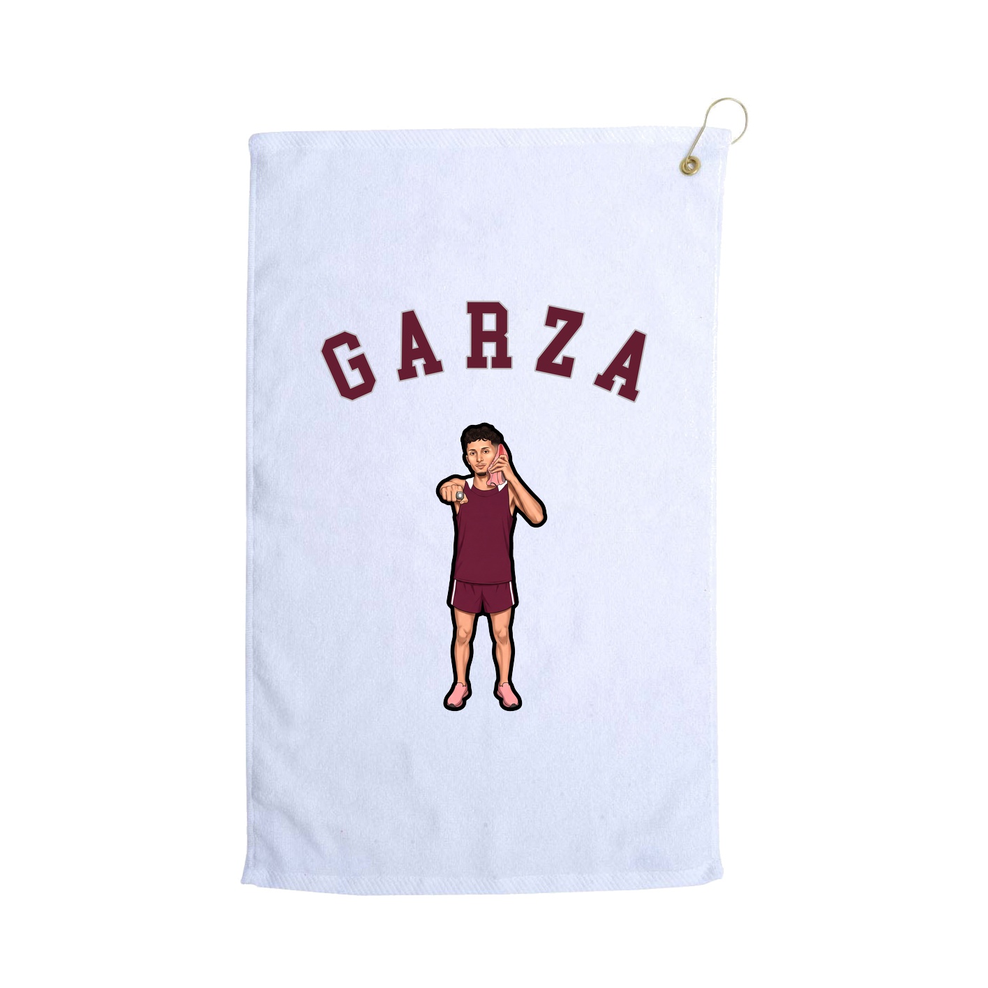 Golf Towel — Shirsey Arch in White