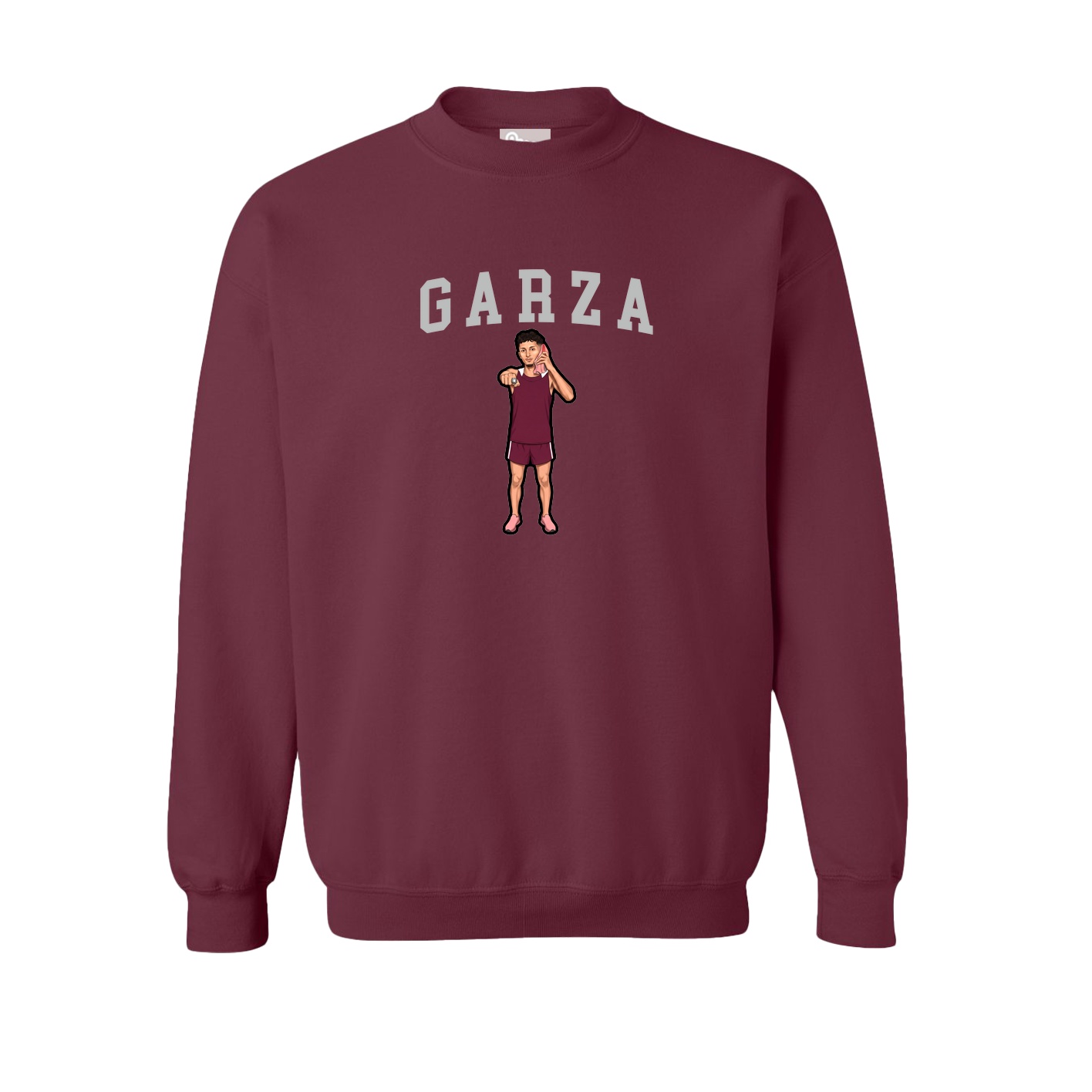 Fleece Crew — Shirsey in Maroon