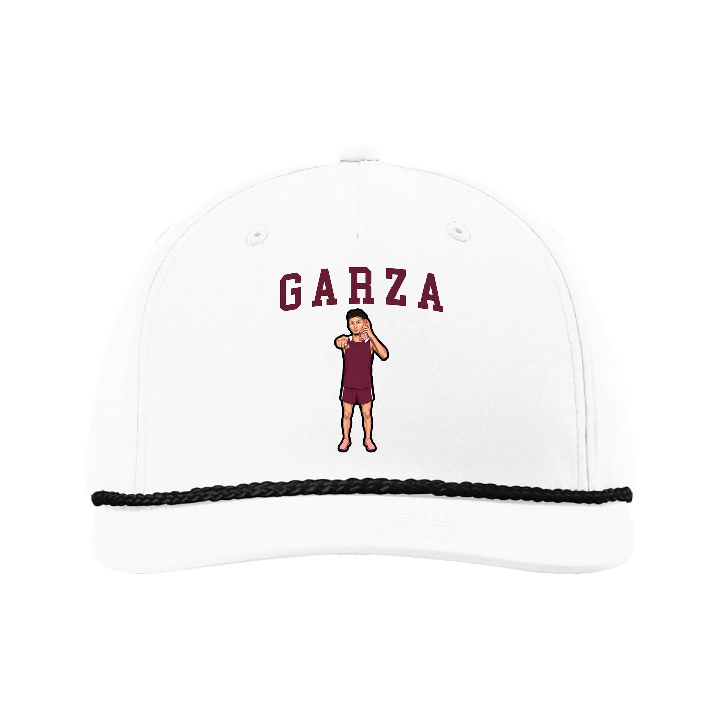 Five-Panel Classic Rope Cap — Shirsey in White