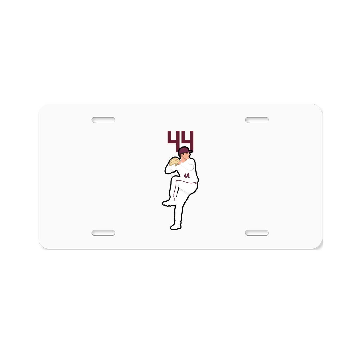 License Plate — Number Top in Classic
