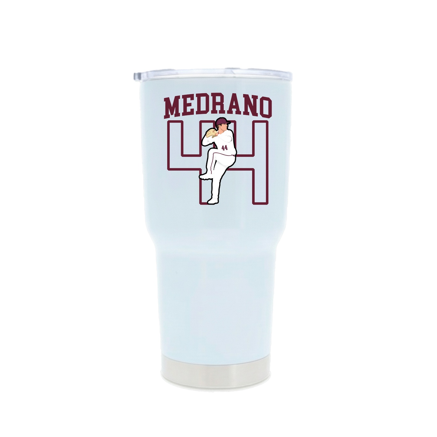 30oz Stainless Steel Tumbler — Shirsey in White