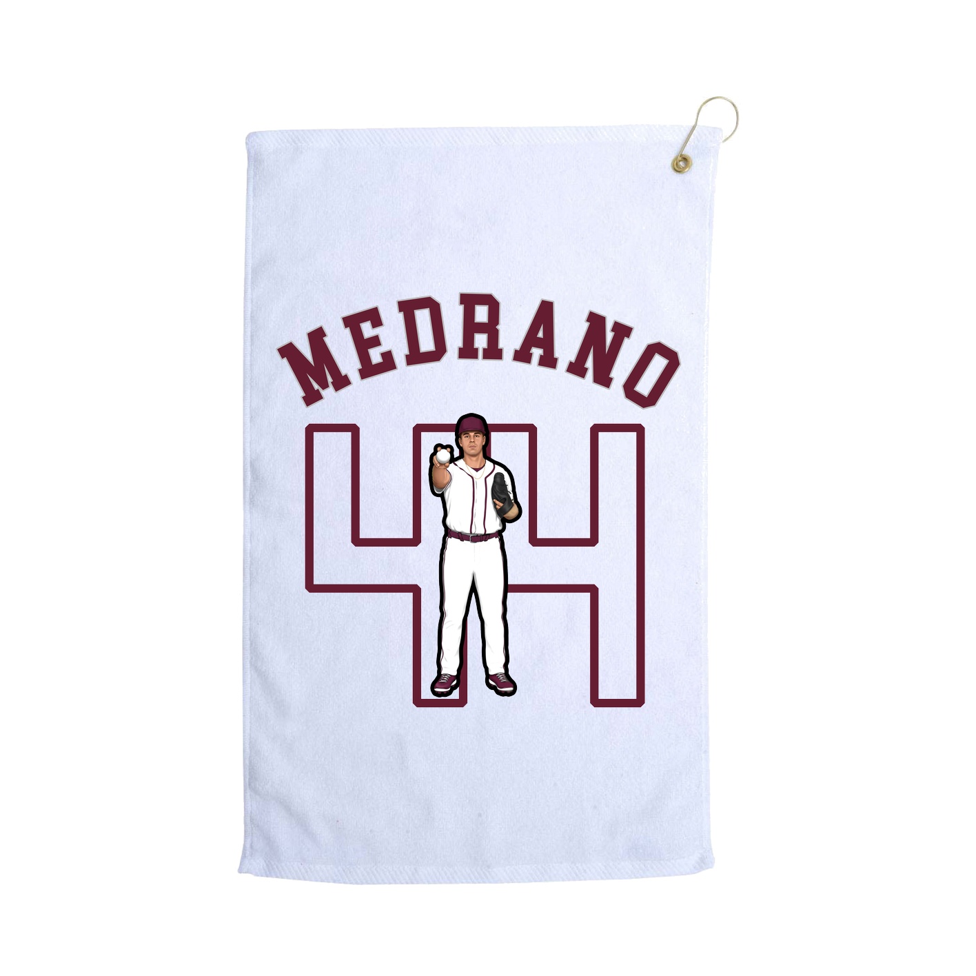Golf Towel — Shirsey Arch in White