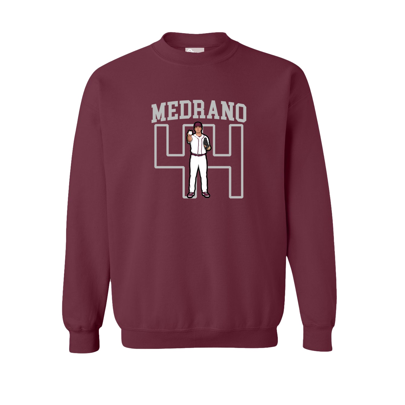 Fleece Crew — Shirsey in Maroon