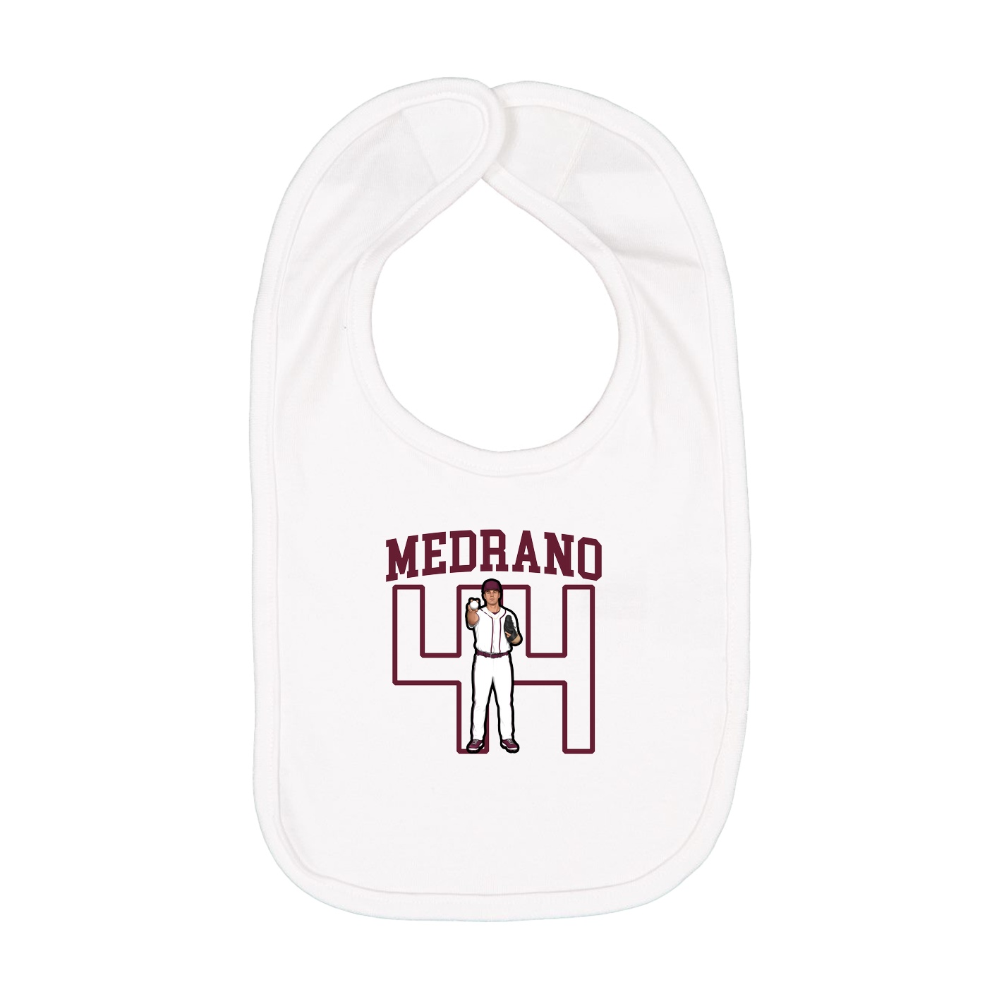 Infant Bib — Shirsey in White