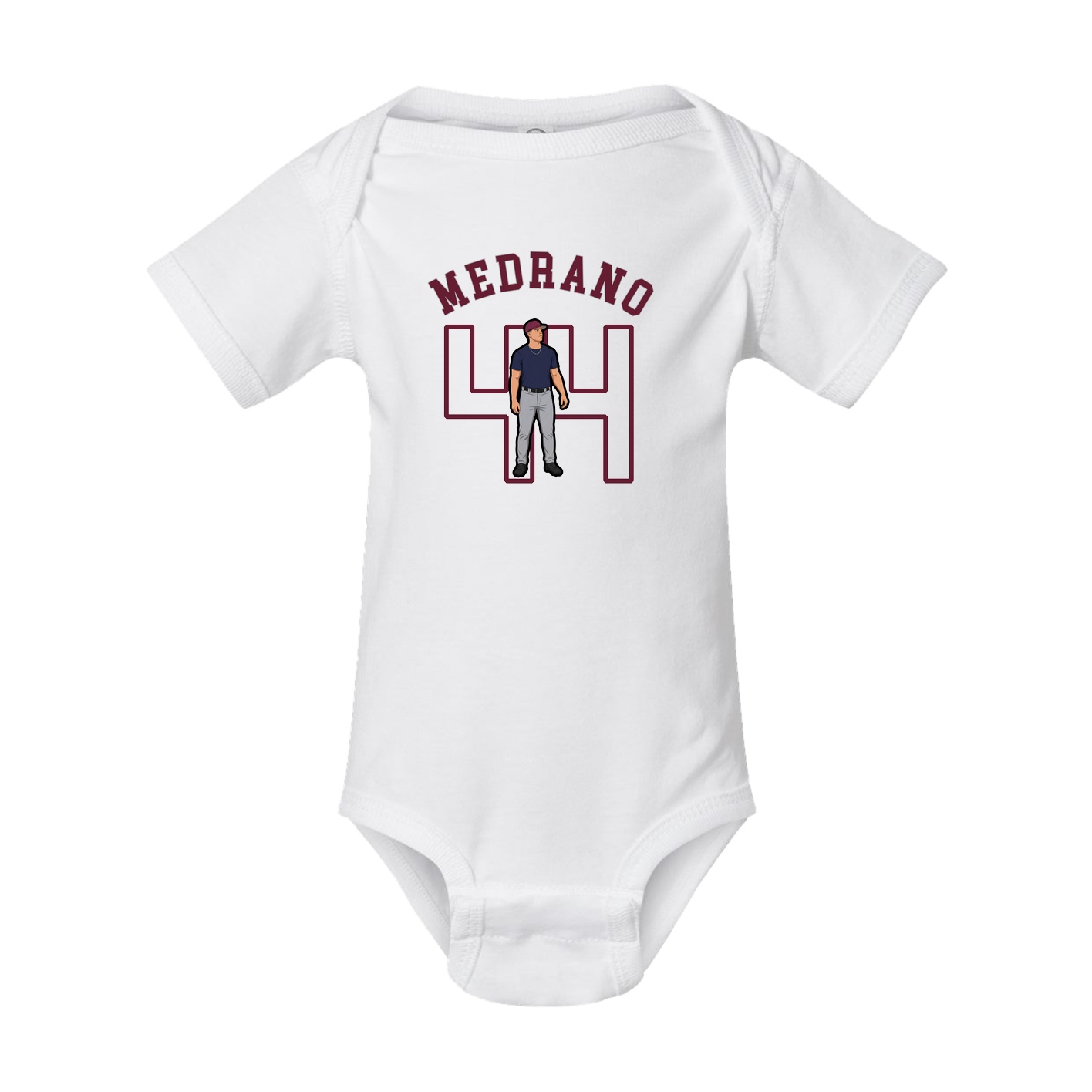 Baby Onesie — Shirsey Arch in White