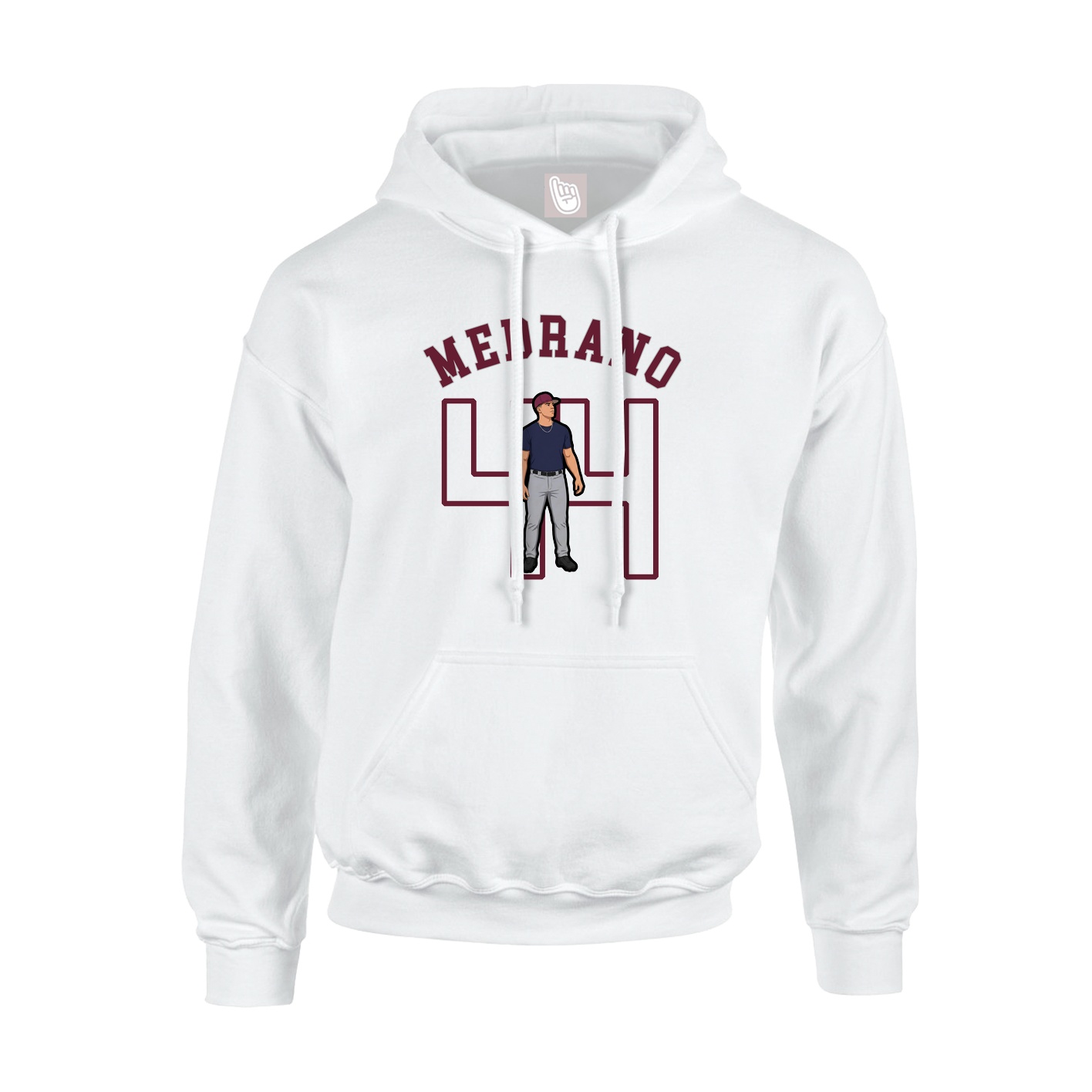 Hoodie — Shirsey Arch in White