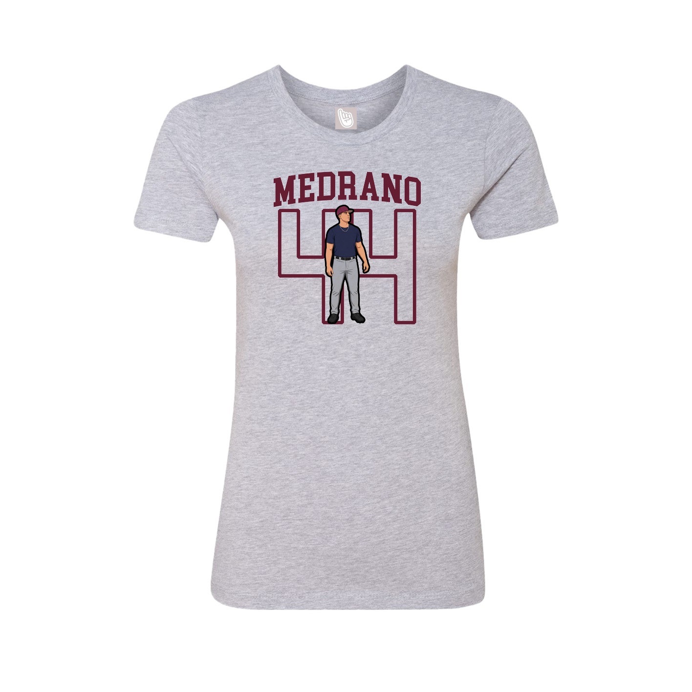 Fitted Women's Tee — Shirsey in Grey