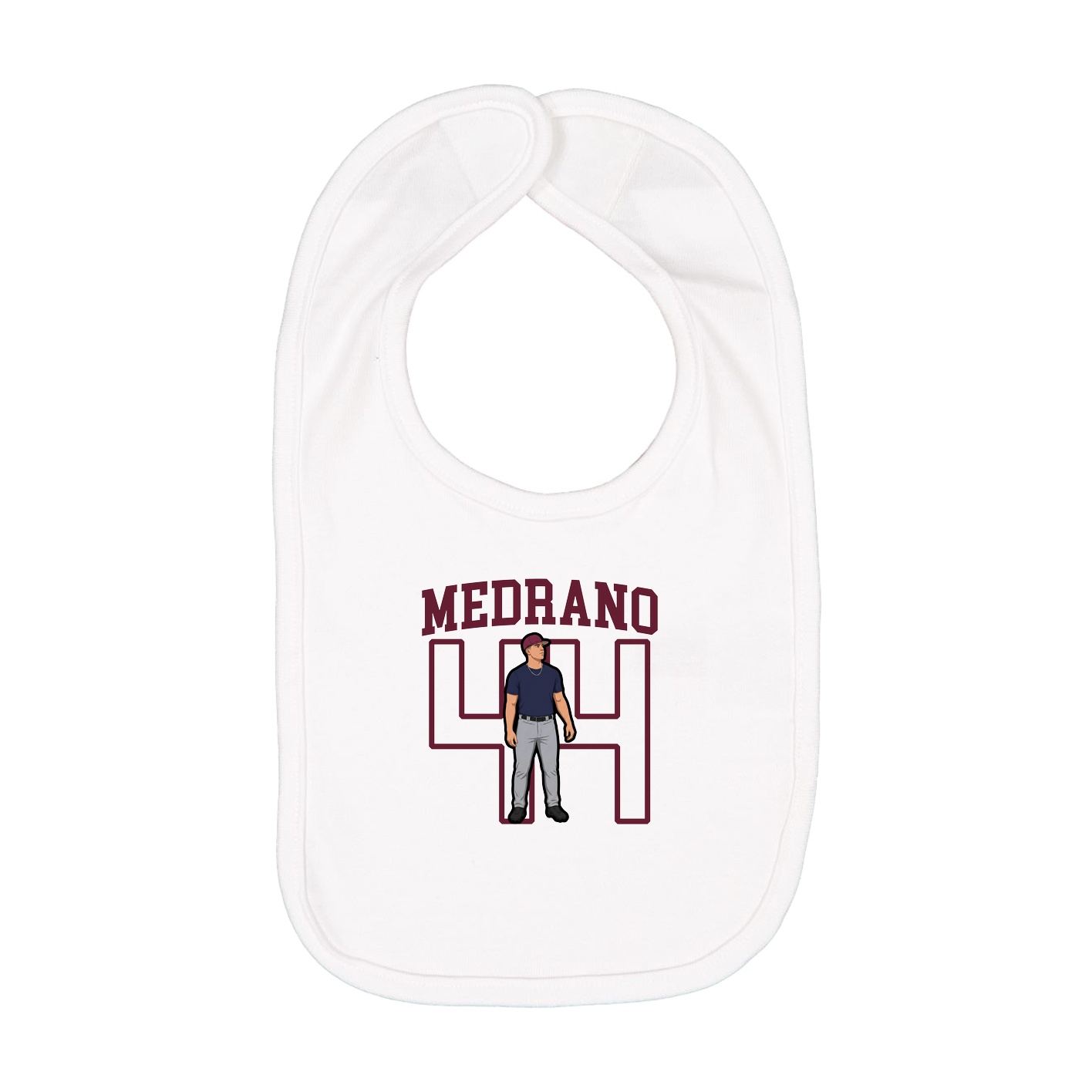 Infant Bib — Shirsey in White