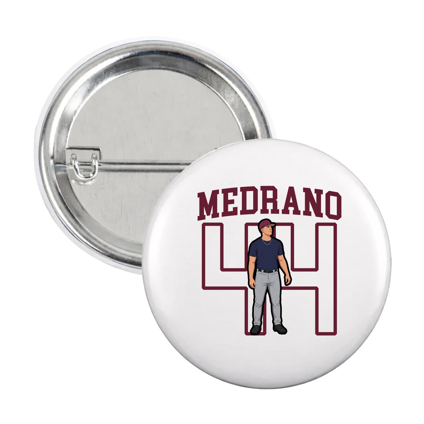 Game Day Button — Shirsey in White