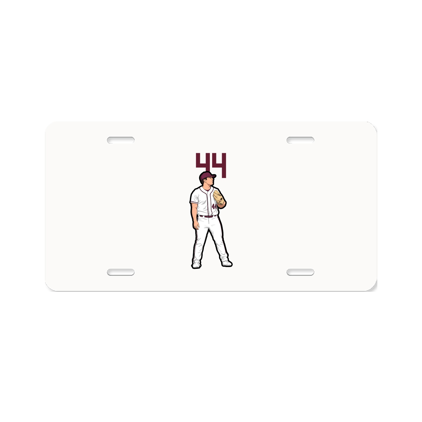 License Plate — Number Top in Classic