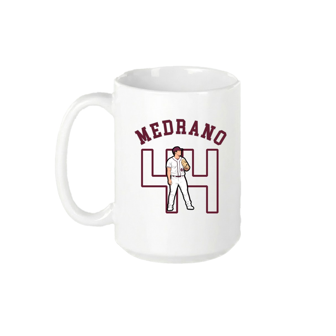 15oz Coffee Mug — Shirsey Arch in White