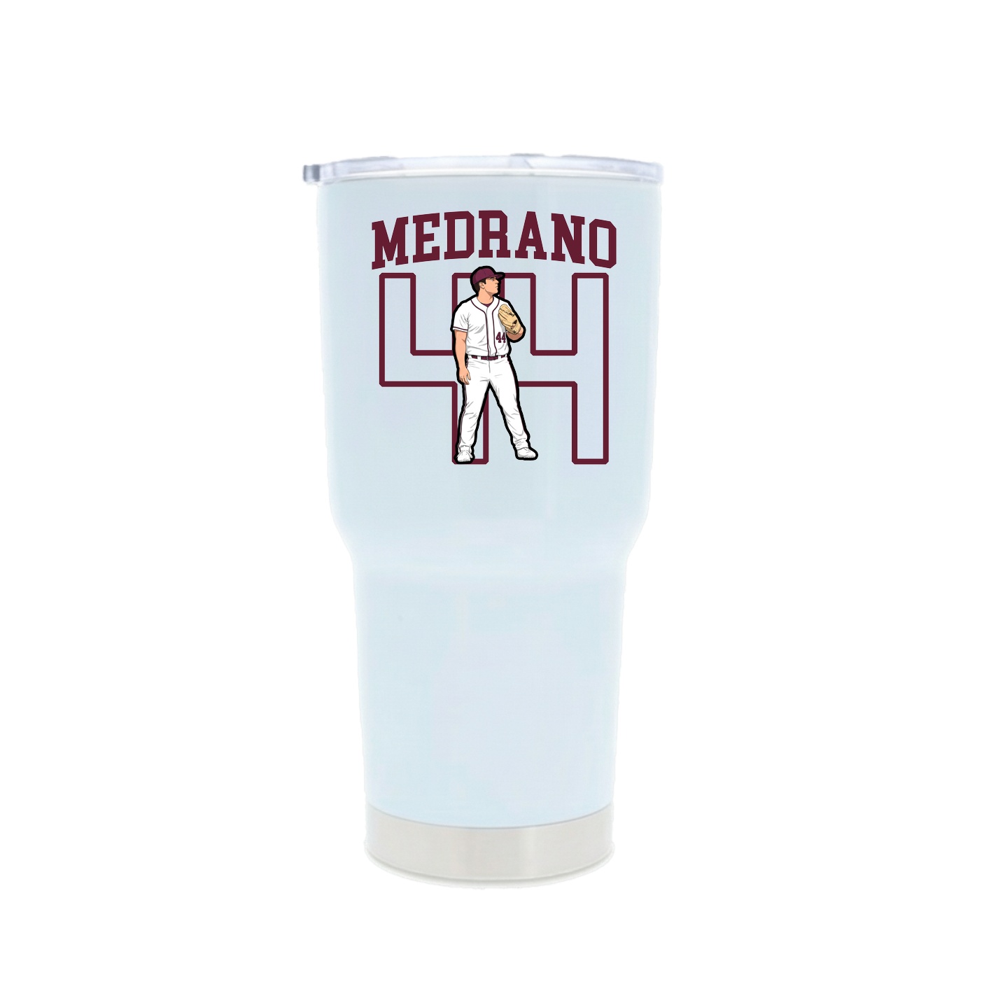 30oz Stainless Steel Tumbler — Shirsey in White