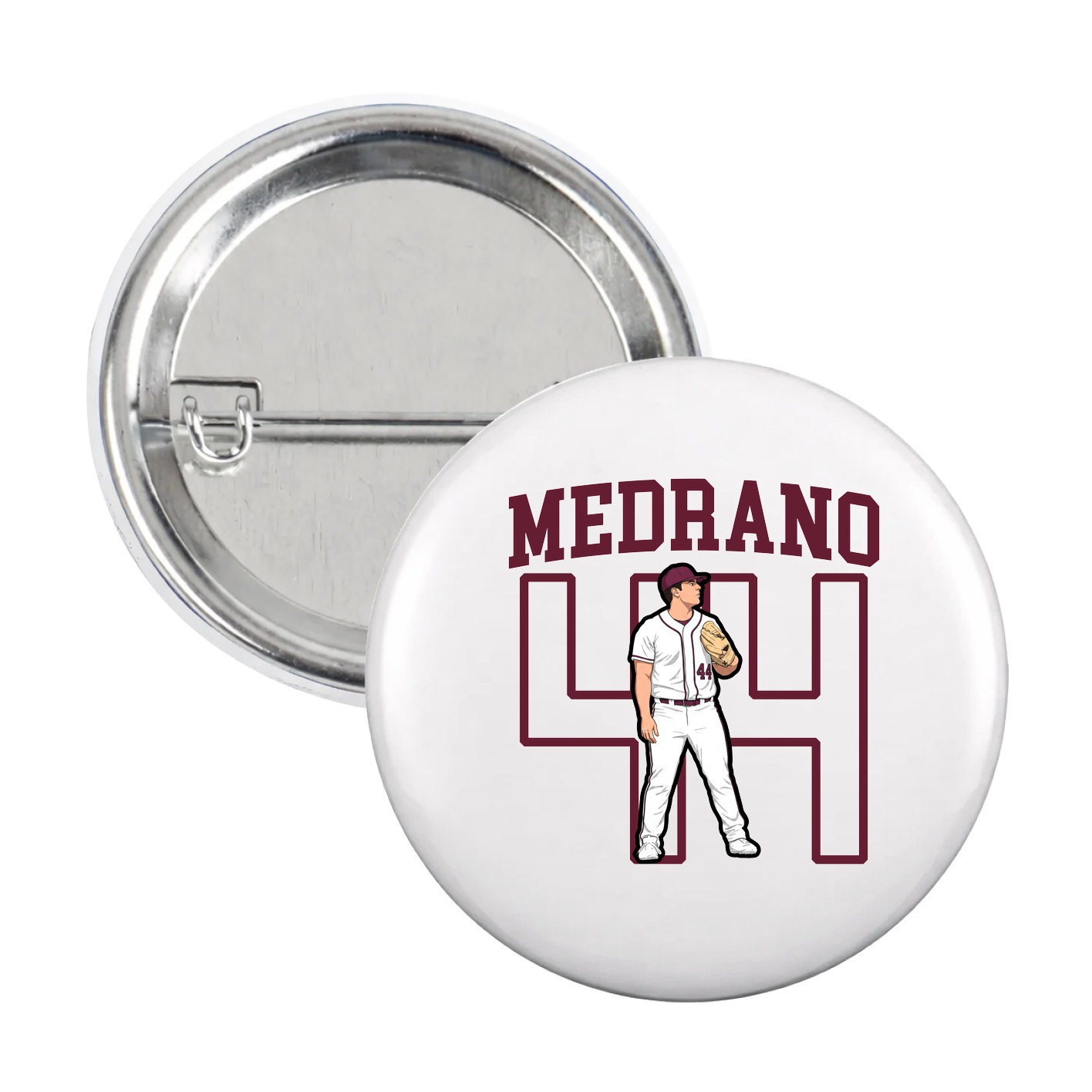 Game Day Button — Shirsey in White