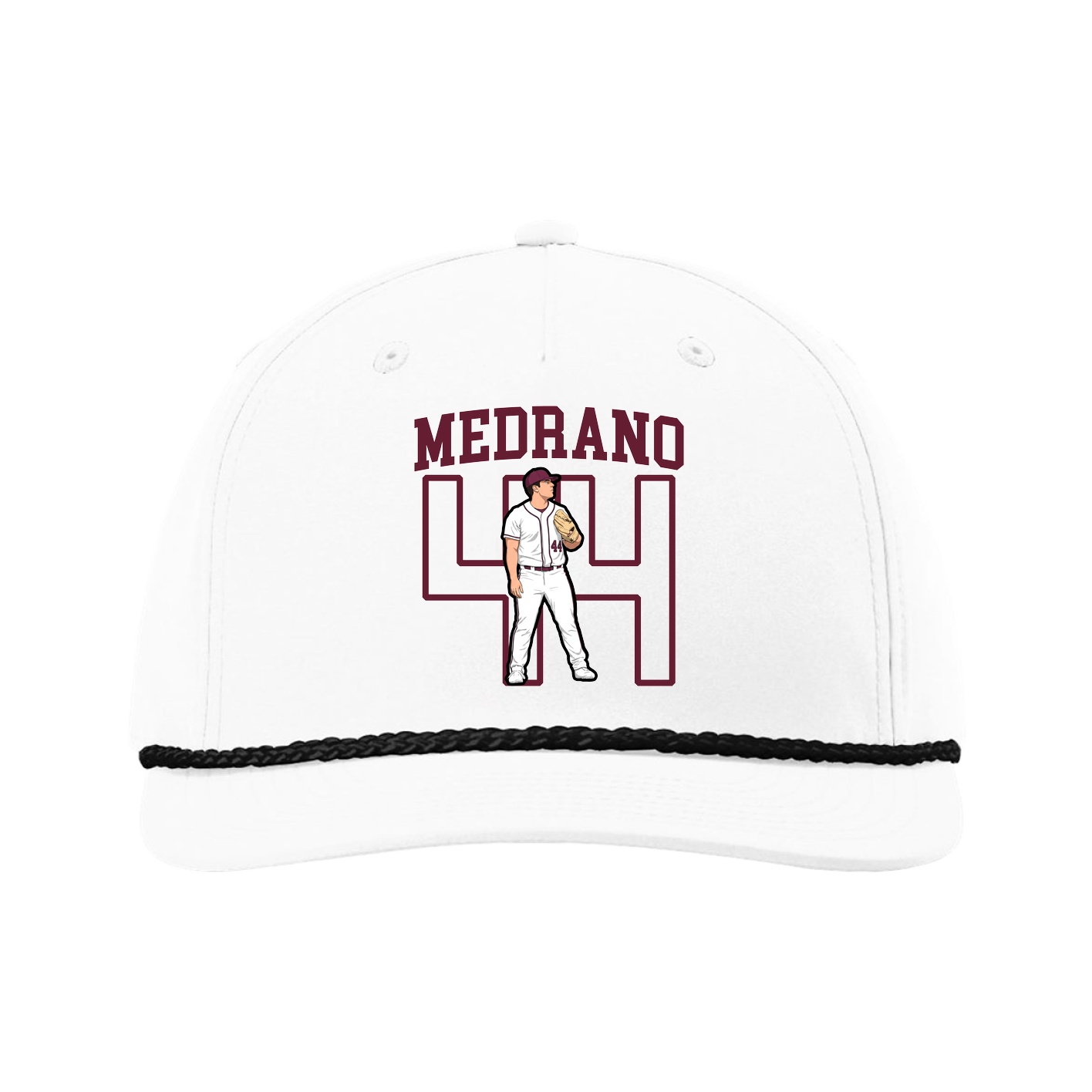 Five-Panel Classic Rope Cap — Shirsey in White